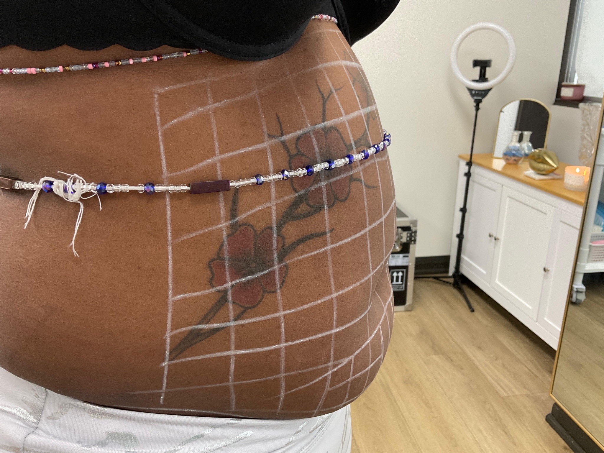 Fat dissolving mapping before